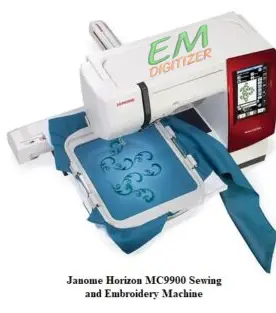 Janome Horizon MC9900 Sewing and Embroidery Machine