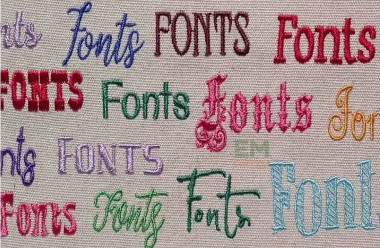 Embroidery Fonts