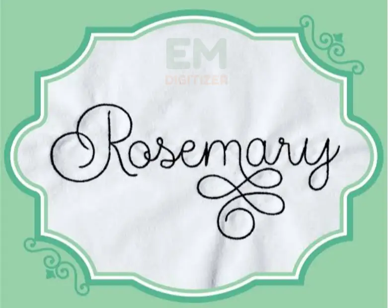 Rosemary Script Font