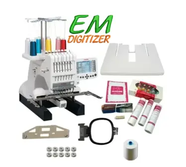 Multi-Needle Embroidery Machine Janome MB-7 Review 2 Accessories of Janome MB-7