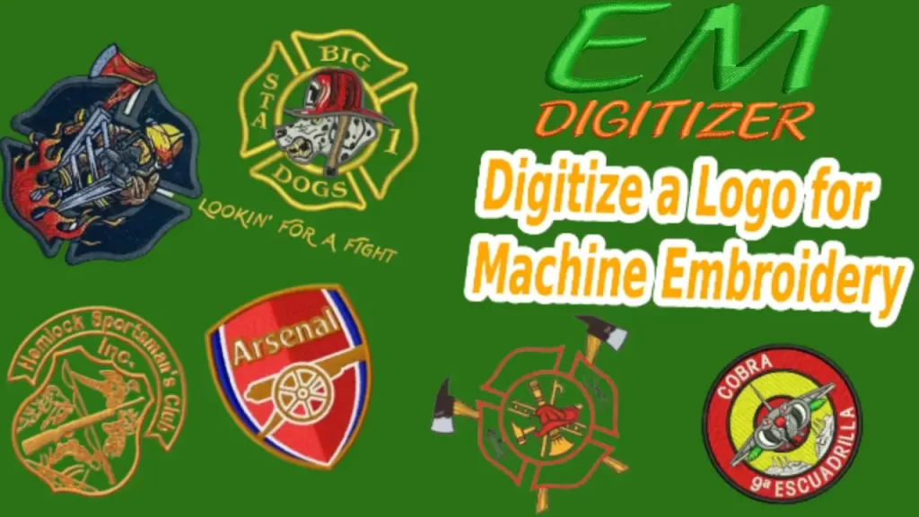 Digitalisieren Sie ein Logo für die Maschinenstickerei