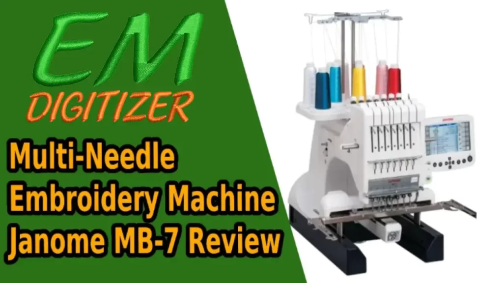 Revisión de la máquina de bordar de múltiples agujas Janome MB-7