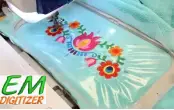 Towel embroidery