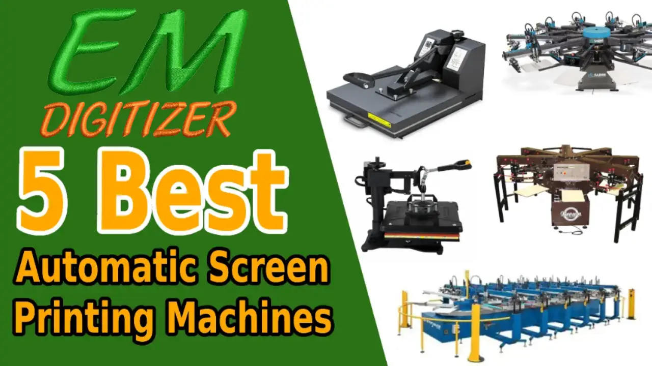 Las 5 mejores máquinas de serigrafía automática (características y especificaciones)