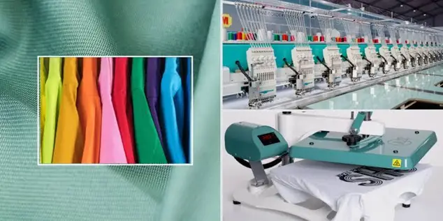 Heat press and machine embroidery