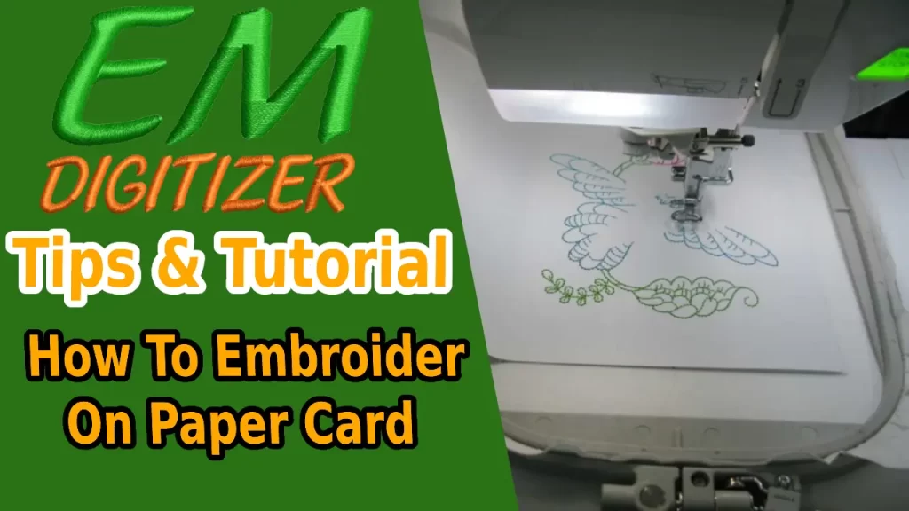 How To Embroider on Paper Card Tips & Tutorial