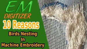 10 причин гнездования птиц в машинной вышивке