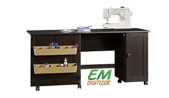 Mesa de bordado y manualidades Sauder Easy Rolling