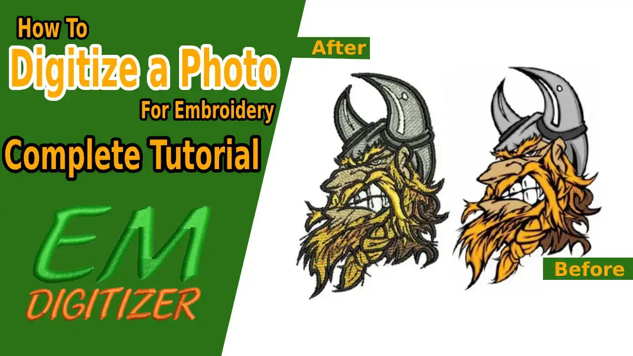 How to Digitize a Photo For Embroidery Complete Tutorial
