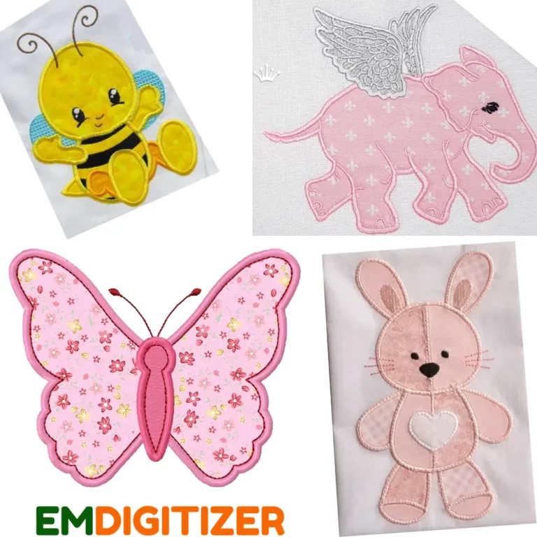 Applique embroidery digitizing service