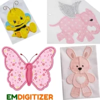 Applique embroidery digitizing service