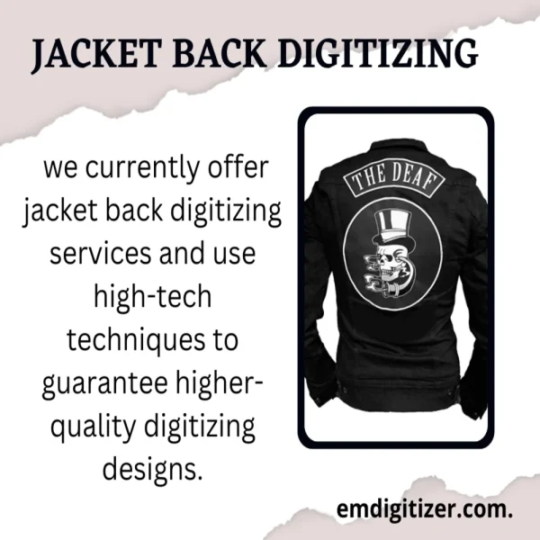 Digitalización de la espalda de la chaqueta