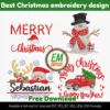 Beste Weihnachtsbaum-Stickdesigns