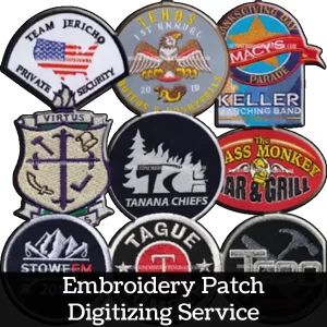 Embroidery Patch Digitizing Service