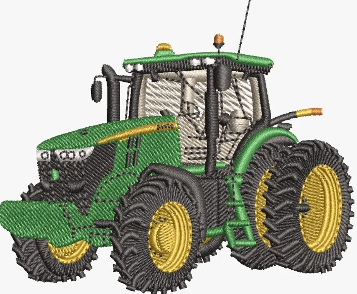 Tracktor embroidery design - customer embroidery