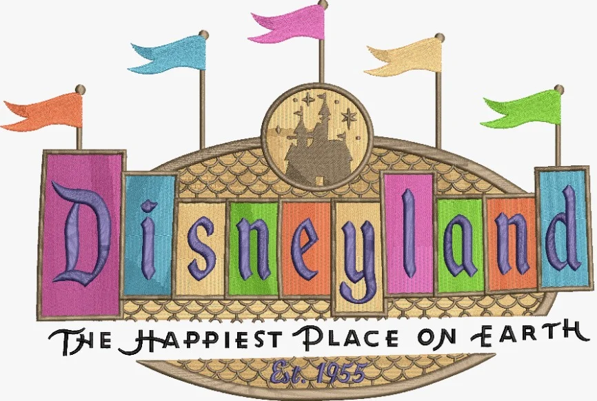 Diseño de bordado de la tierra de Disney - bordado del cliente