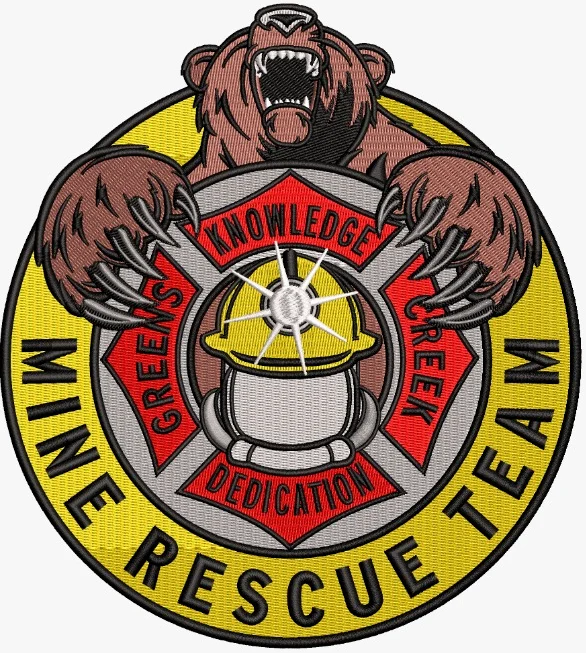 mine rescue team embroidery design - customer embroidery