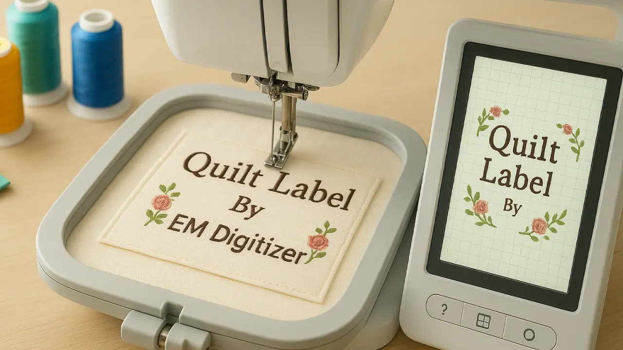 How to Embroider a Quilt Label – Complete Tutorial