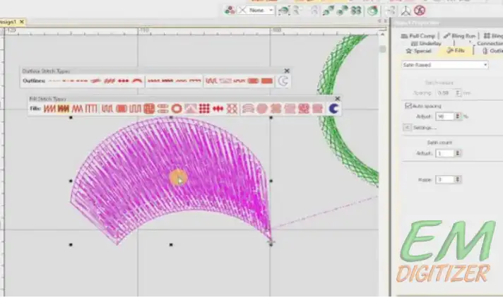 Wilcom Embroidery Software e4 Editing