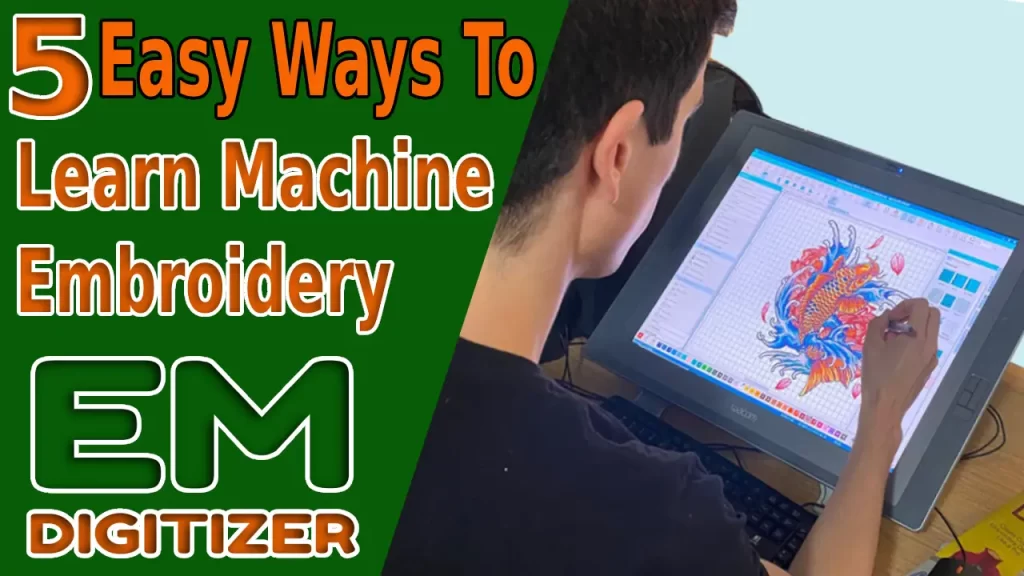 5 Formas fáciles de aprender a digitalizar bordados a máquina