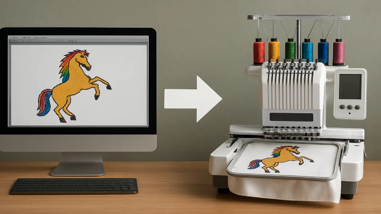 Transfer Embroidery Designs from Computer To Embroidery Machine - Complete Tutorial