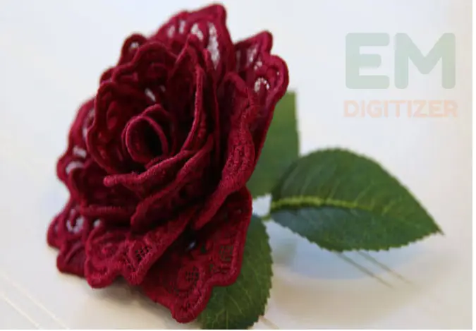 Motifs de broderie de fleurs en cerceau 3D