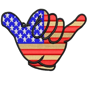 HAND FLAGE USA