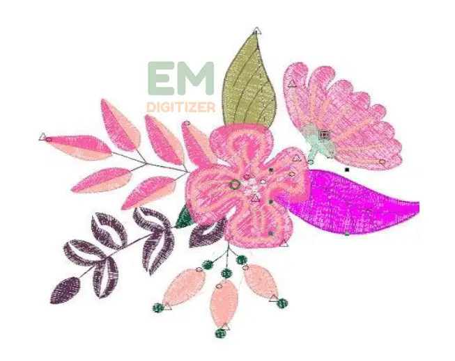 Instructions for Creating Flower Embroidery Designs