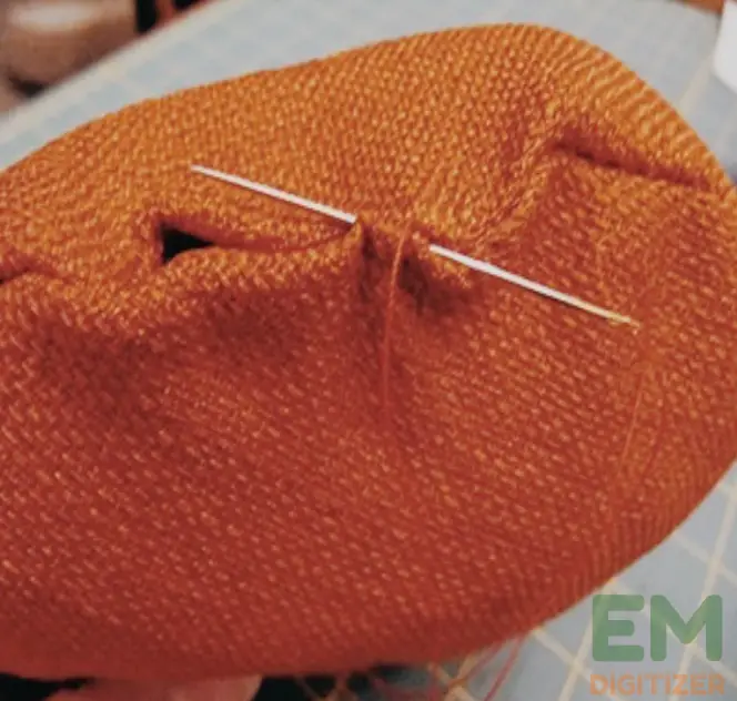 Make Sections Of Embroidered Pumpkin