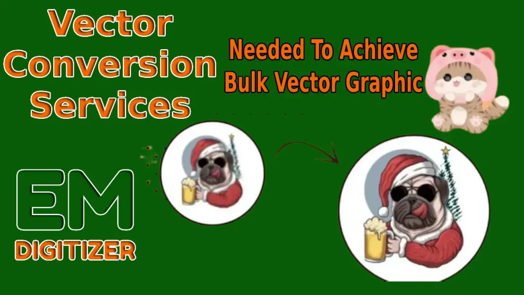 Services de conversion de vecteur nécessaires pour obtenir un graphique vectoriel en vrac