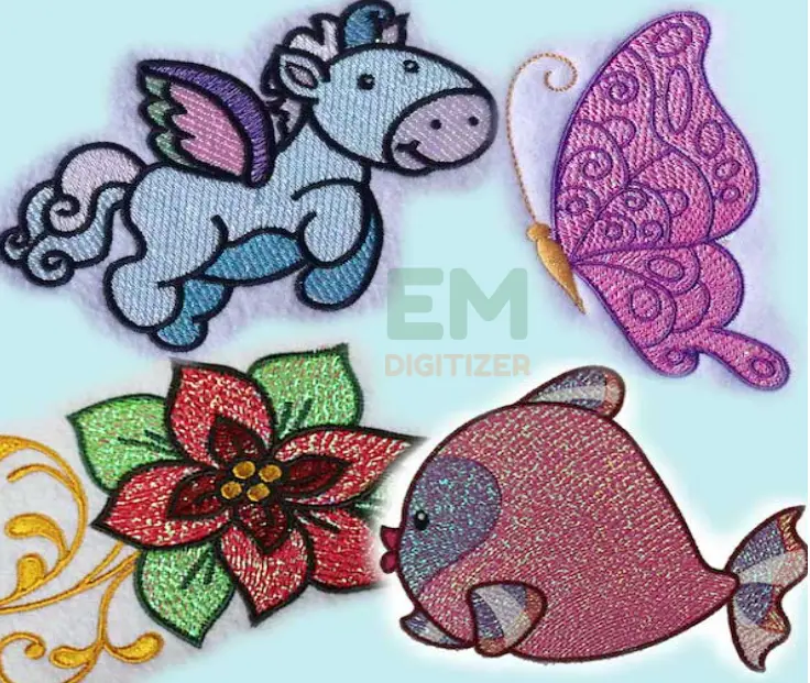 Motifs de broderie Mylar – Des motifs qui brillent (1)