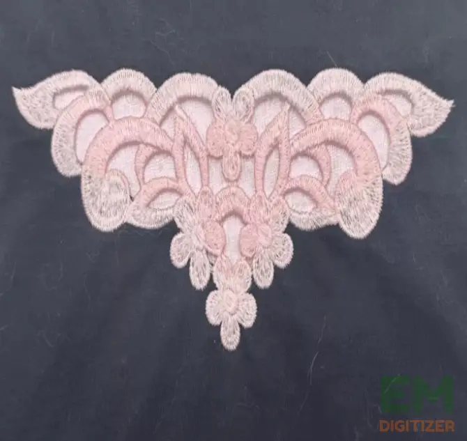 votre motif de broderie cutwork