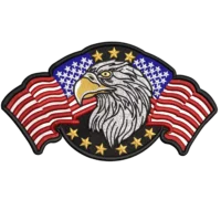 Amerikanischer Adler, USA-Flagge