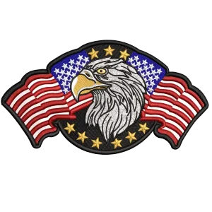 Bandiera degli Stati Uniti dell'aquila americana