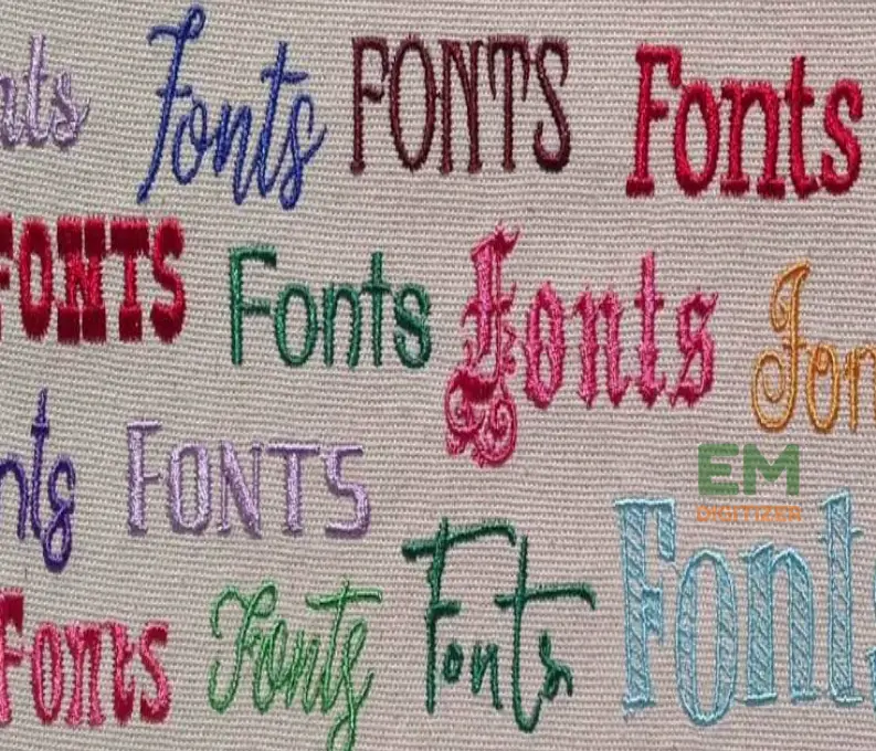 Small Embroidery Fonts