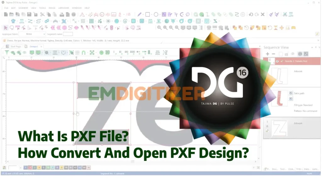 What is a PXF embroidery file? and How to Open and Convert it