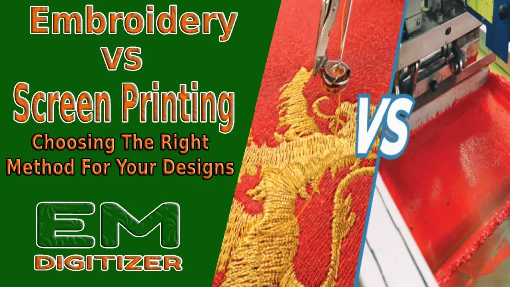 Stickerei vs. Siebdruck – Auswahl der richtigen Methode für Ihre Designs
