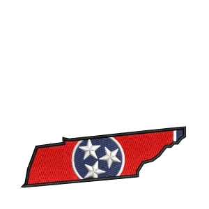 Aufkleber mit der Staatsflagge von Tennessee