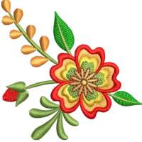 Flower With Sequins