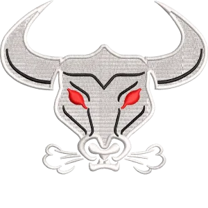 Angry Bull with Red Eyes