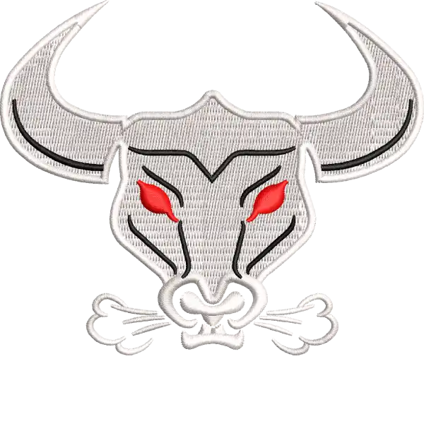 Angry Bull with Red Eyes