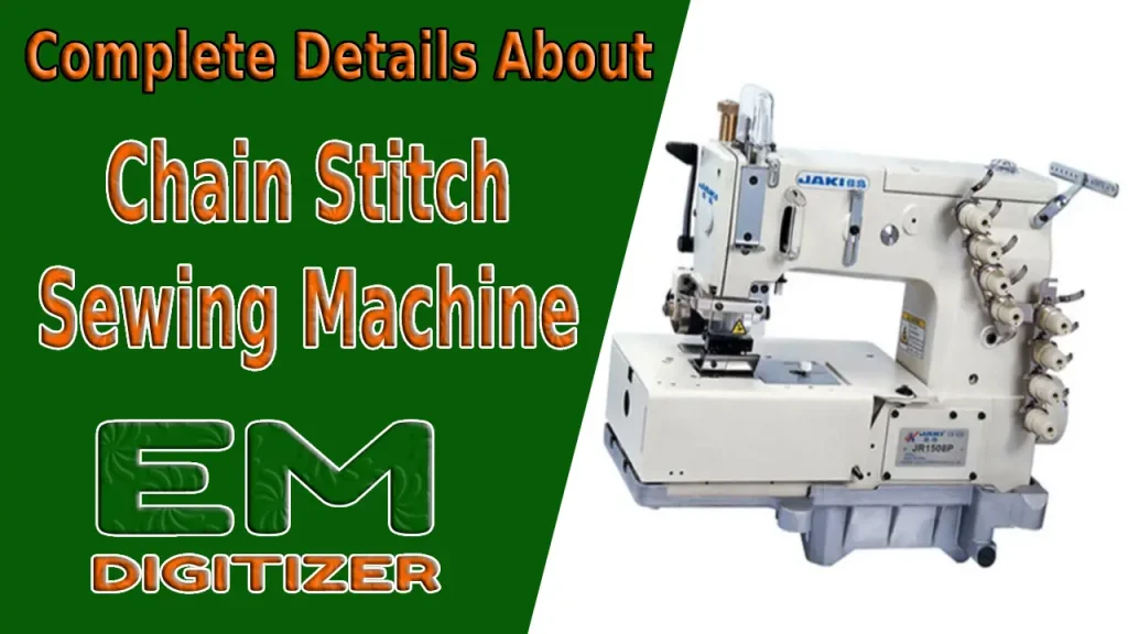 Detalles completos sobre la máquina de coser de puntada de cadena