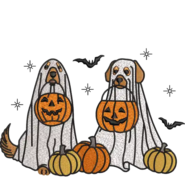 Cani fantasma Halloween
