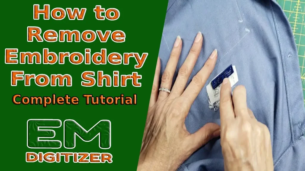 Cómo quitar el bordado de la camisa - Tutorial completo