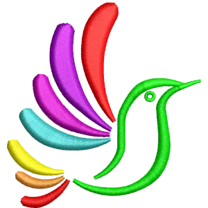 Logo dell'uccello in volo