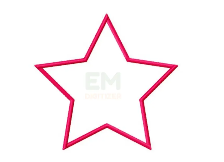 Selecting Star Design For Embroidery