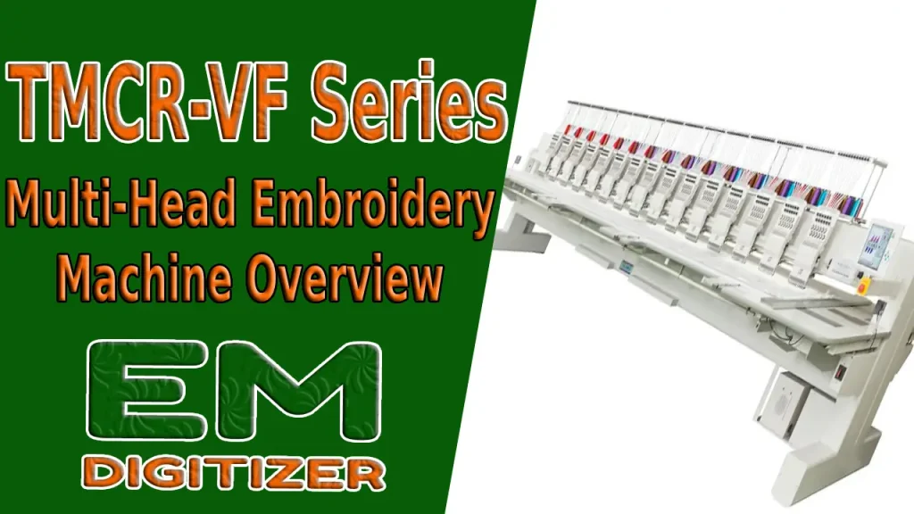 Descripción general de la máquina de bordar de cabezales múltiples serie TMCR-VF