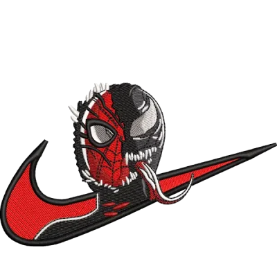 Cara combinada de Spiderman y Venom