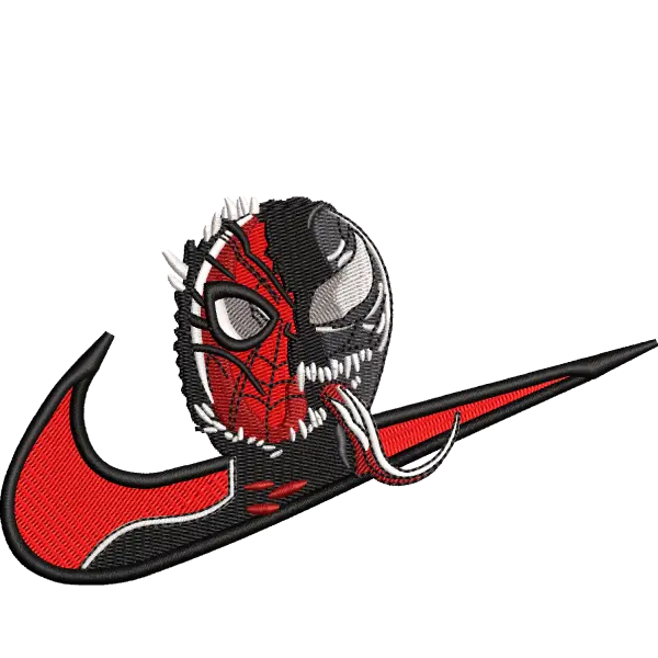 Cara combinada de Spiderman y Venom