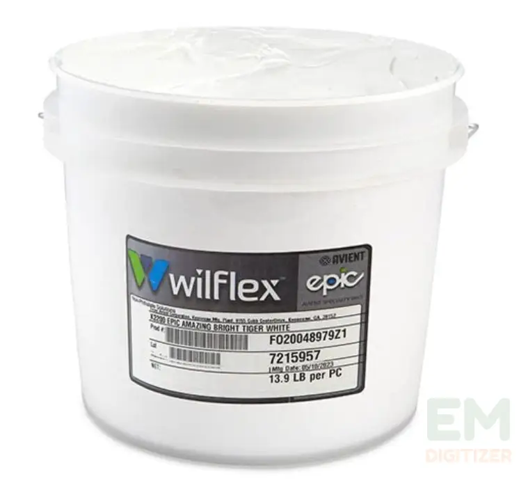 Wilflex white ink for screen printing
